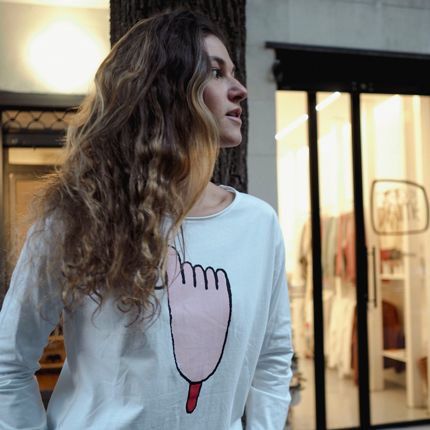 Long Sleeve Ice Cream T-Shirt