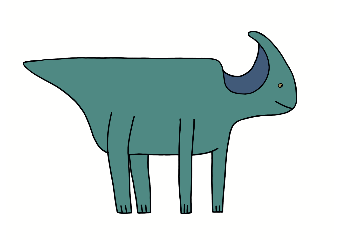Lámina Dinosaurio Verde