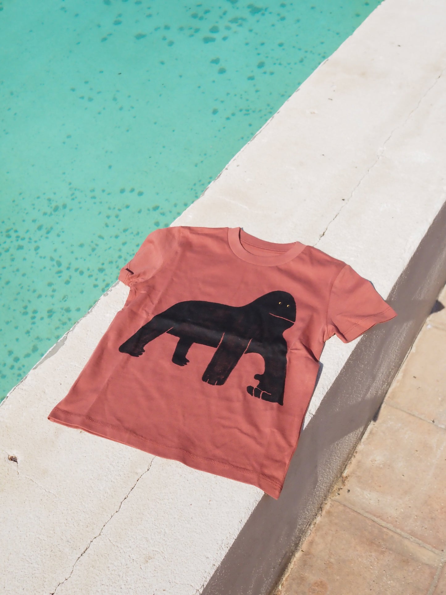 Camiseta de Gorila de niño Teja