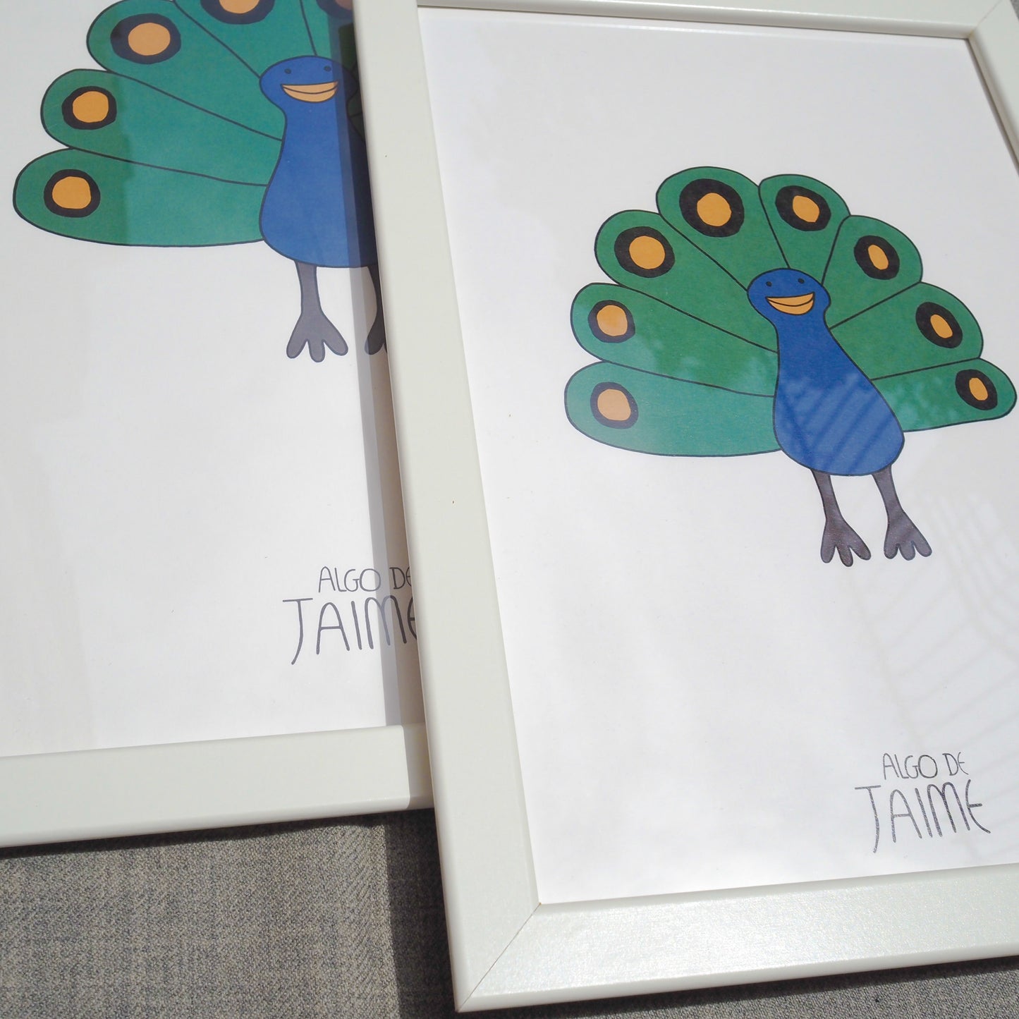 Lámina Pavo Real