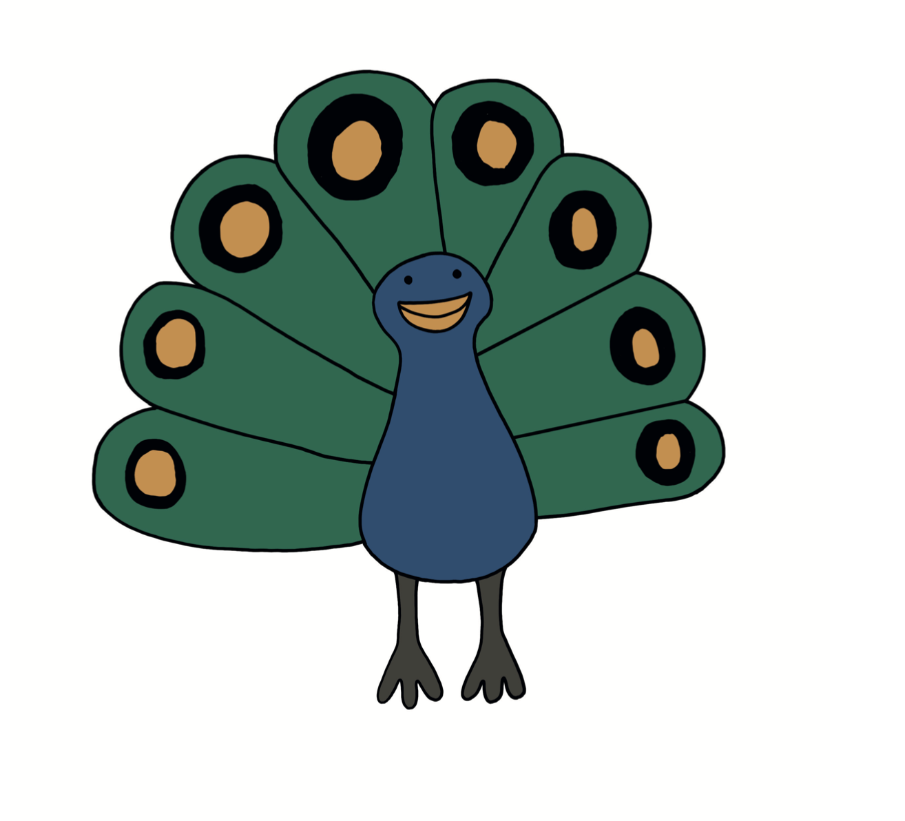 Lámina Pavo Real