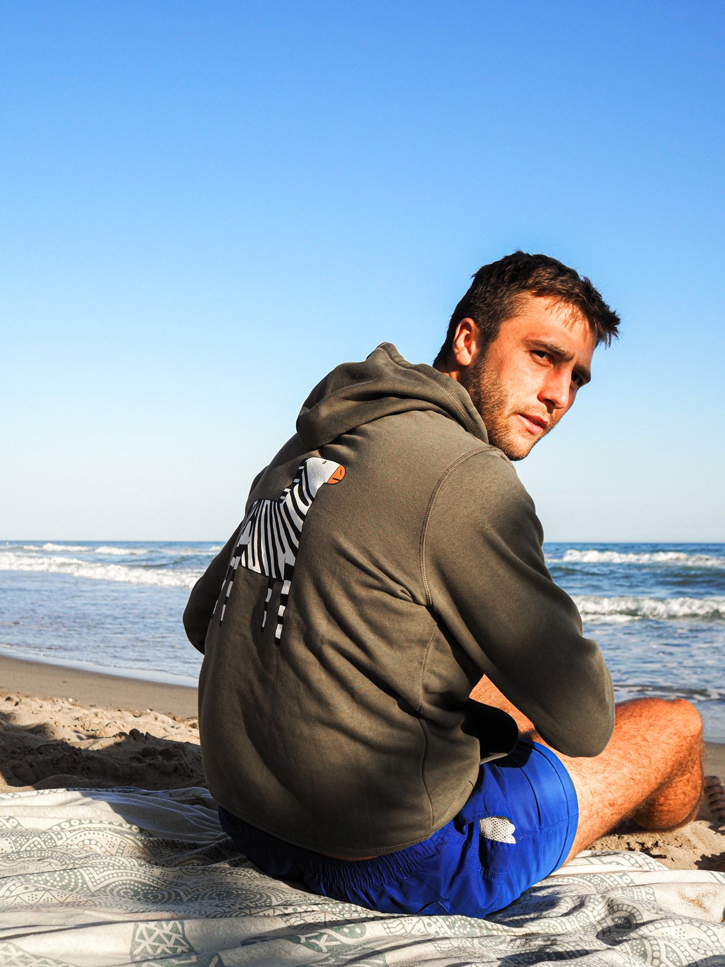 Sudadera de Cebra con capucha