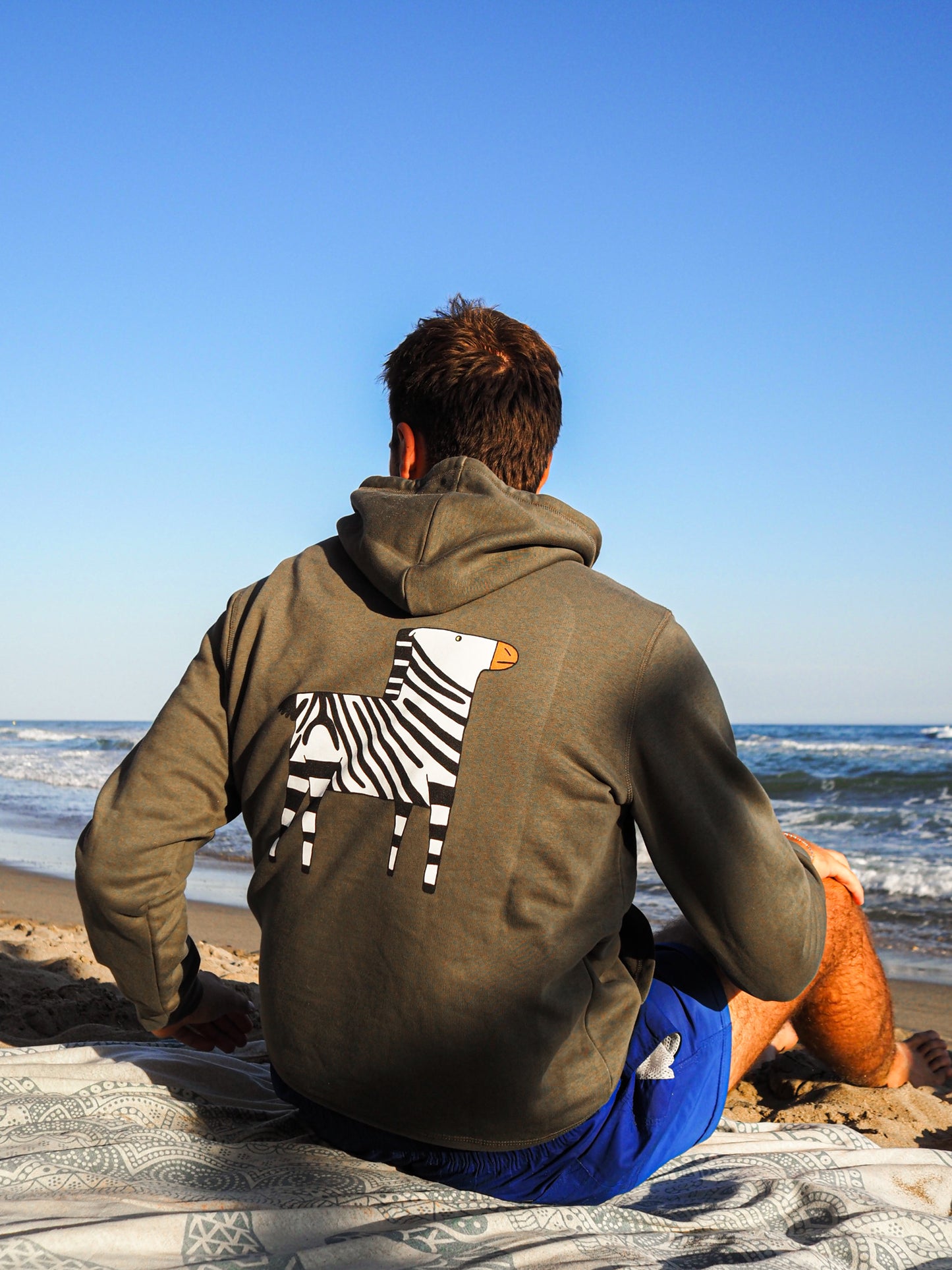 Sudadera de Cebra con capucha