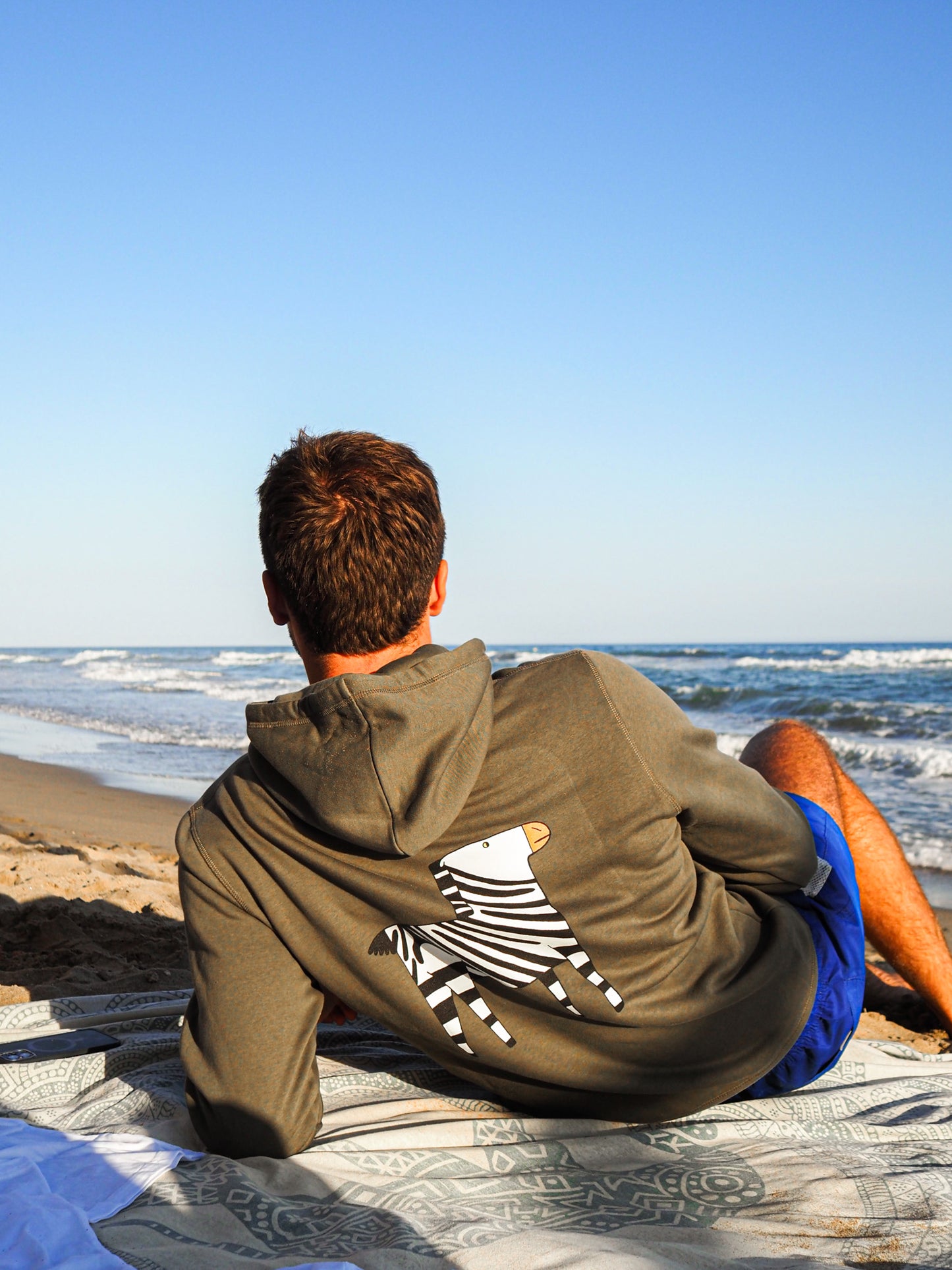 Sudadera de Cebra con capucha