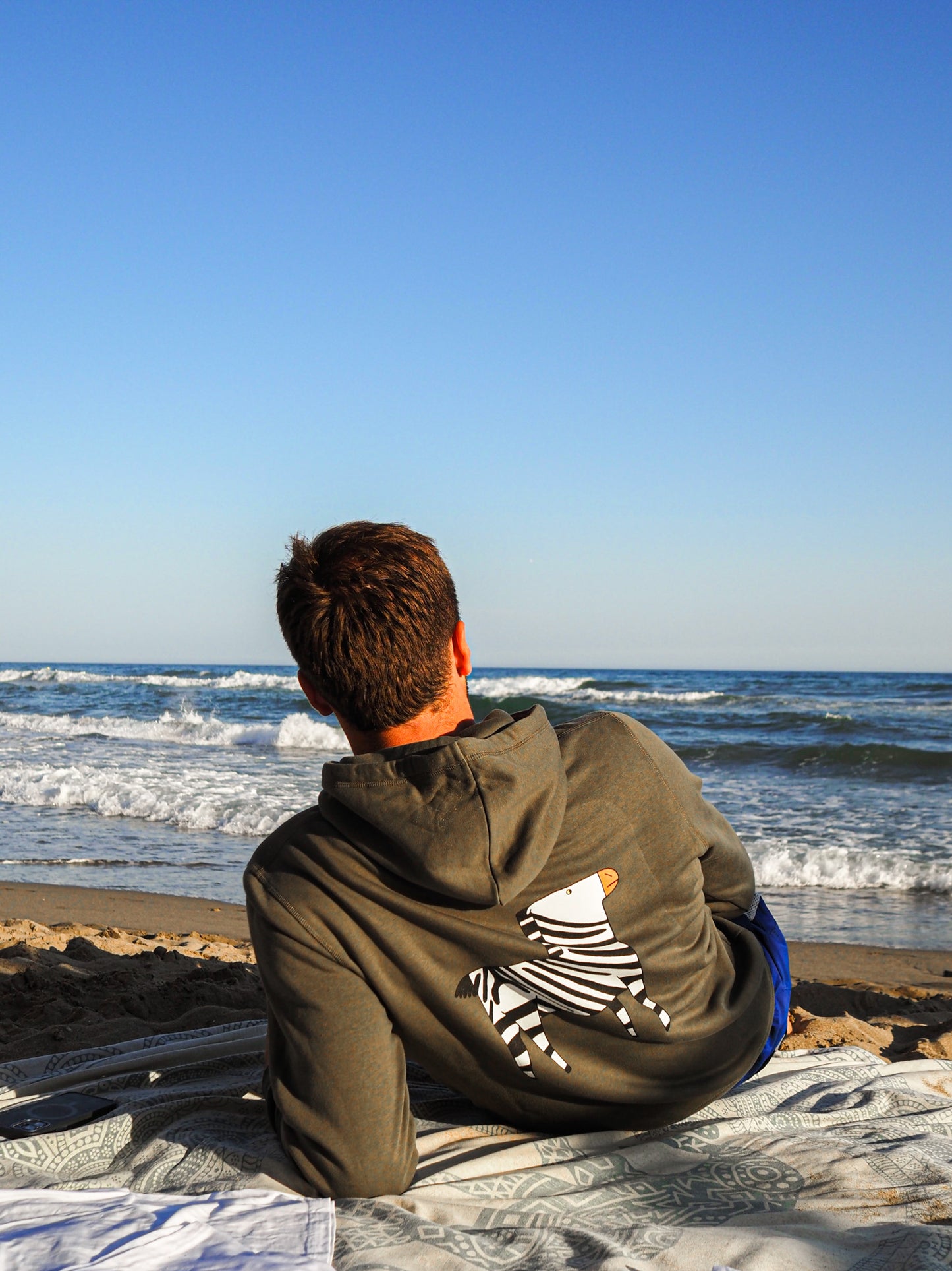 Sudadera de Cebra con capucha