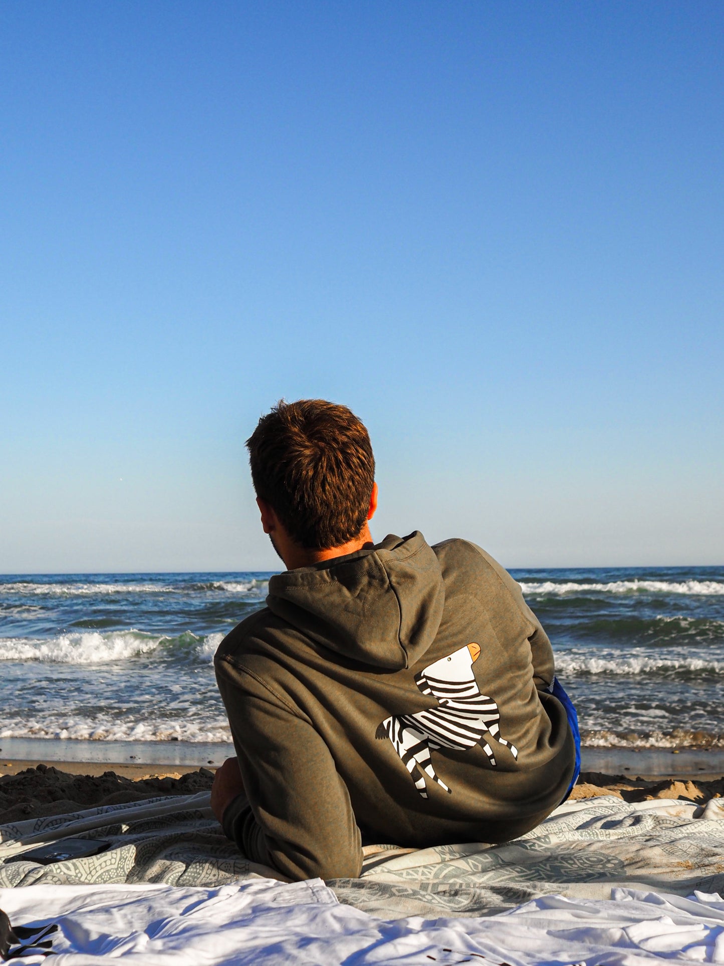 Sudadera de Cebra con capucha
