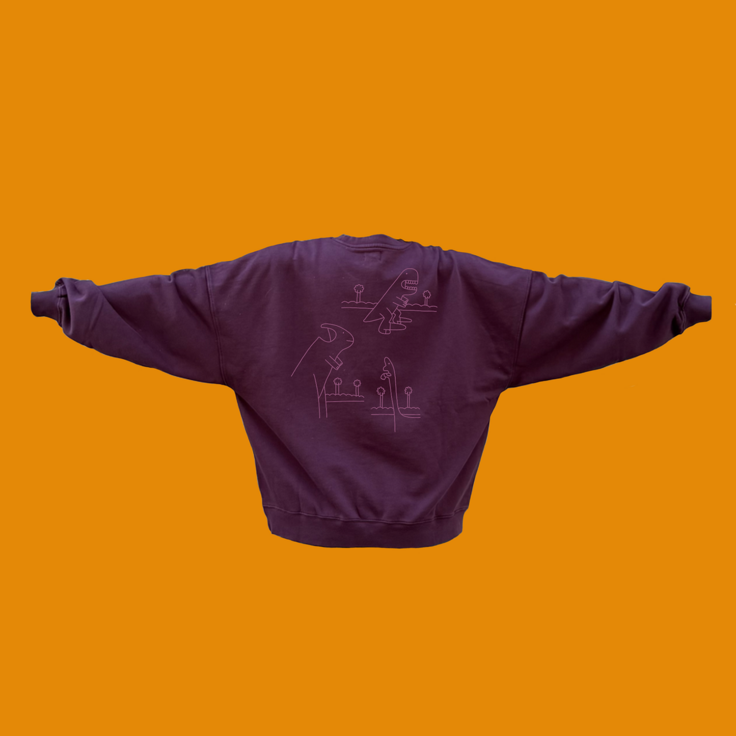 Sudadera Berenjena Elige Tu Dibujo Adultos