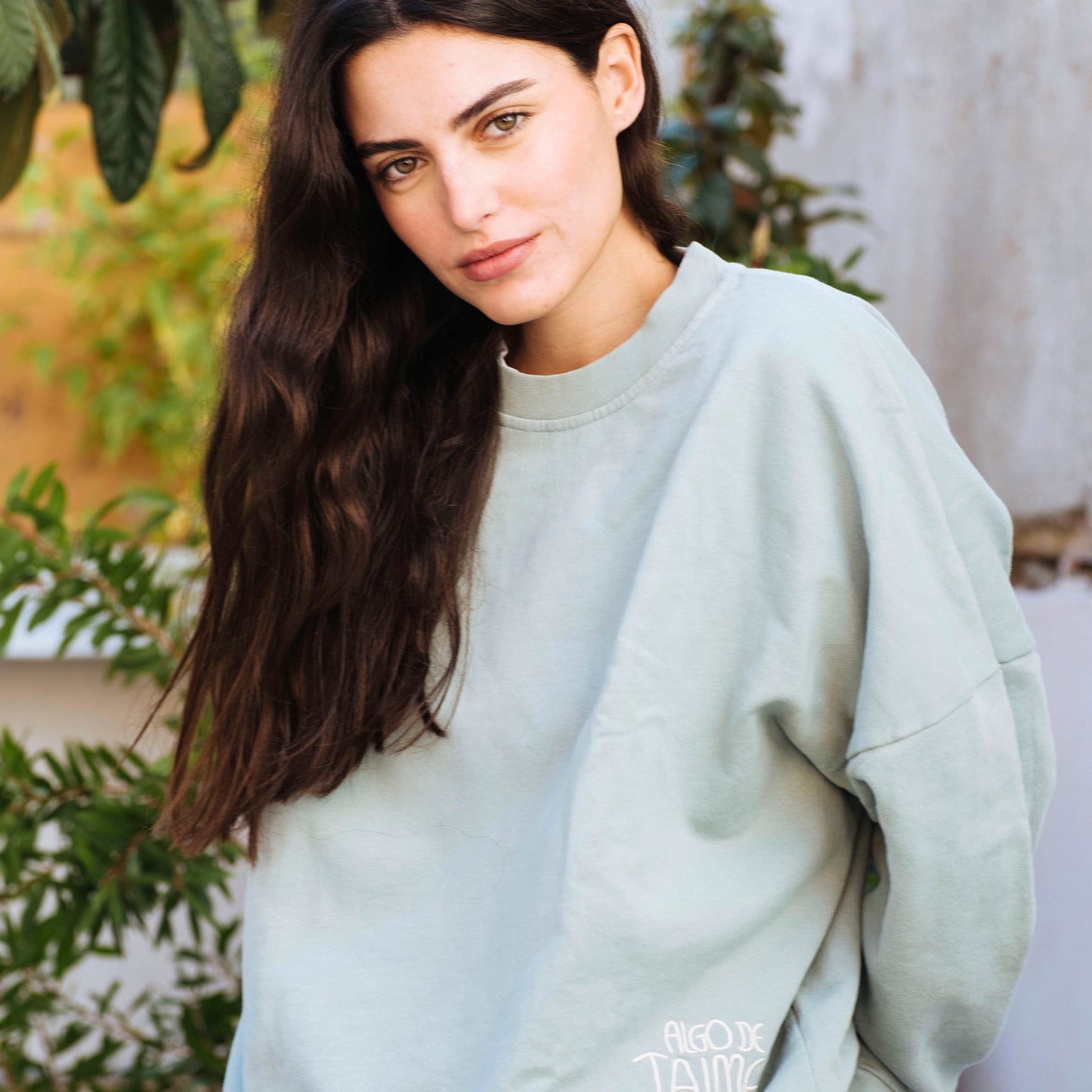 Oversized Trabajar y Sin Poder Sweatshirt
