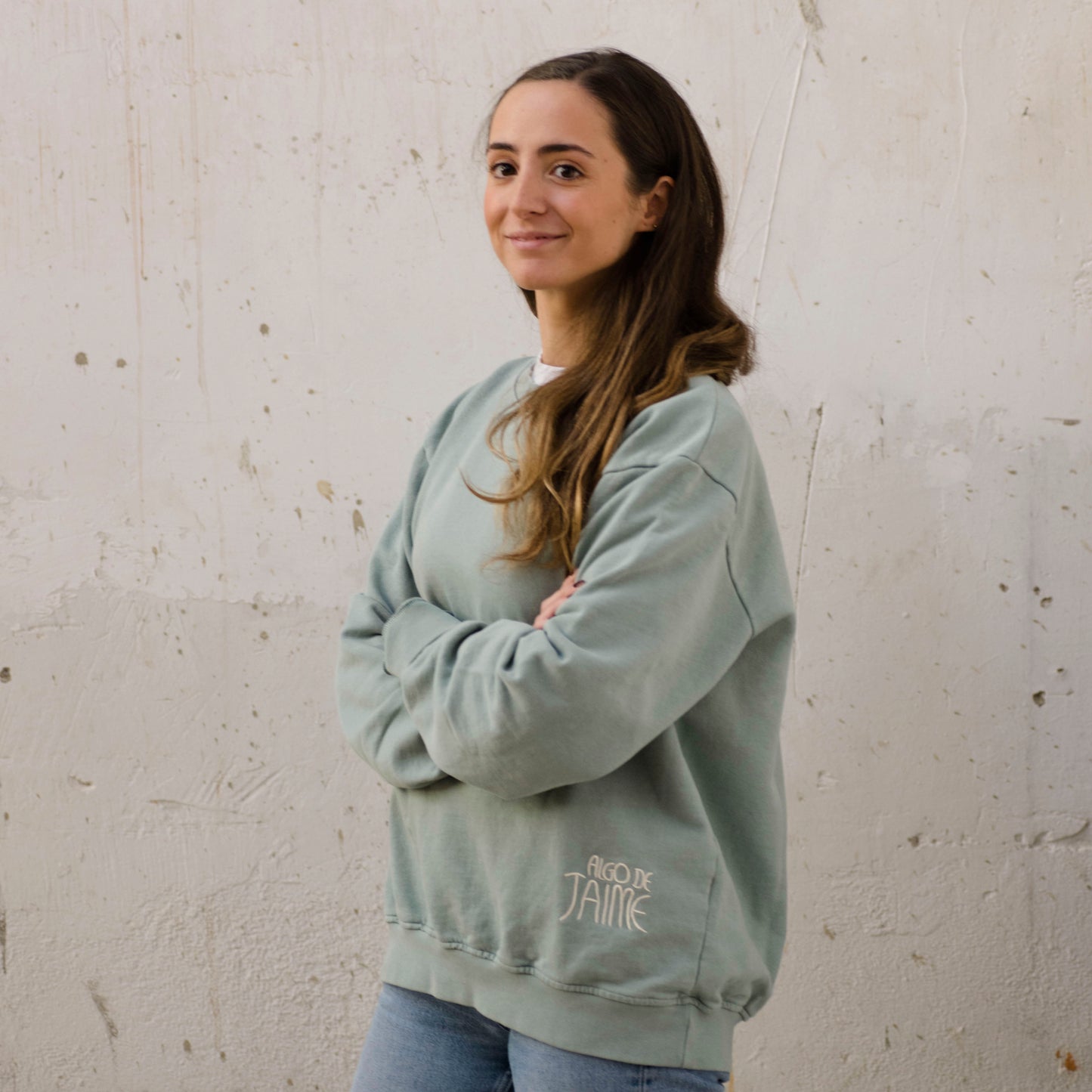 Oversized Trabajar y Sin Poder Sweatshirt
