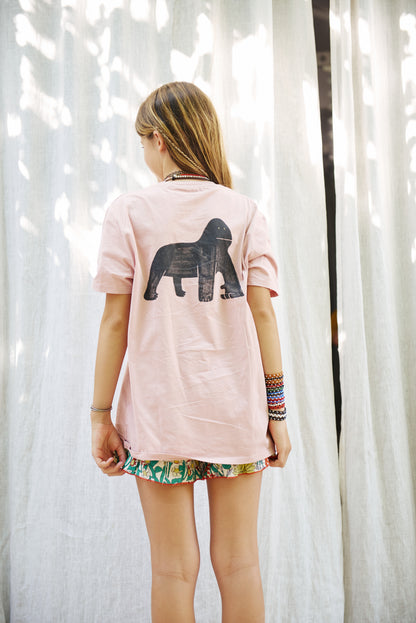Camiseta Gorila Rosa