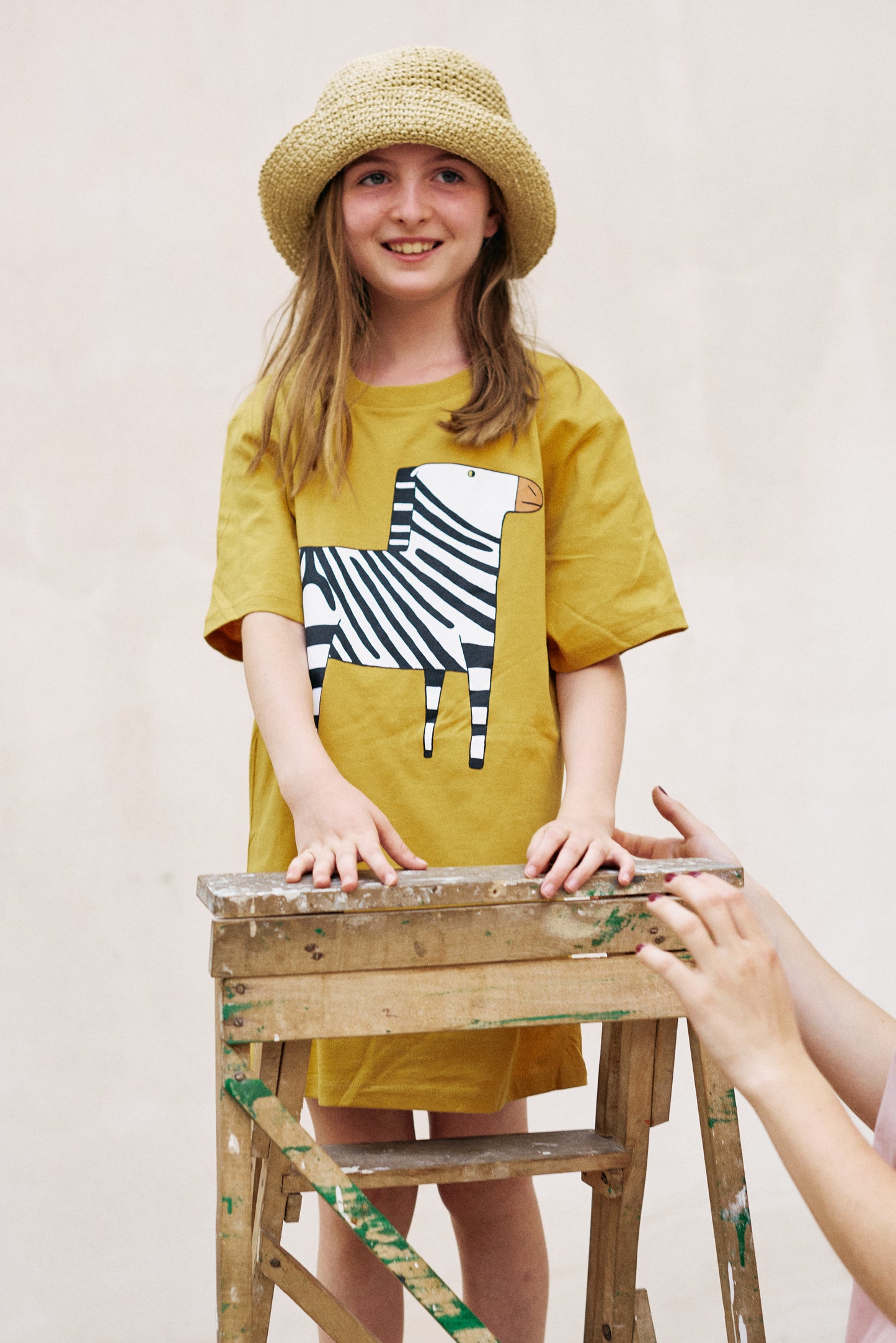 Camiseta de Cebra de niño Cúrcuma