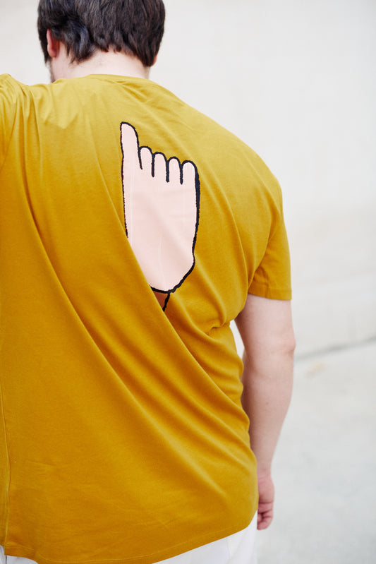 Camiseta Helado de Pie Cúrcuma