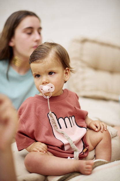 Camiseta Helado de Pie de Niño Teja