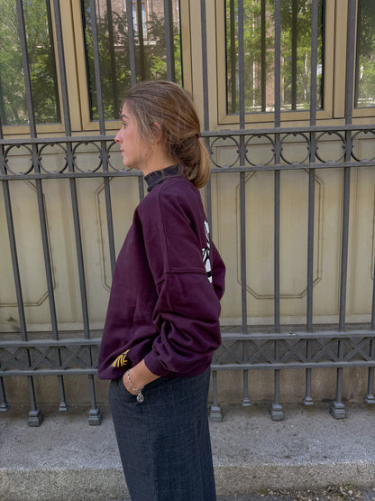 Sudadera Berenjena de Cebra Adultos