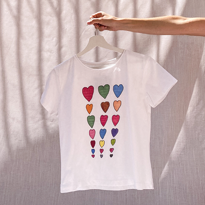 Camiseta Corazones