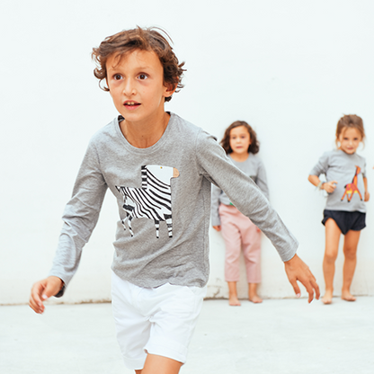 Camiseta de Cebra de Niño