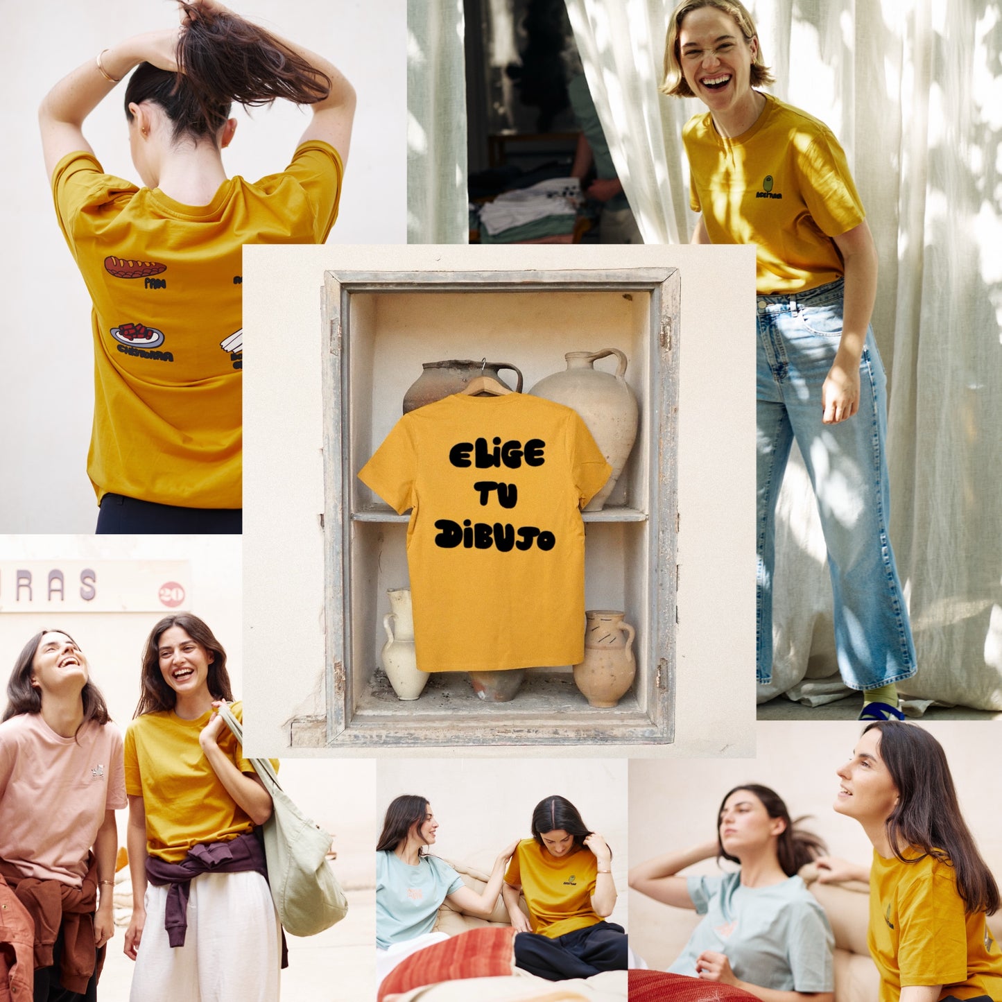 Camiseta Cúrcuma Elige Tu Dibujo