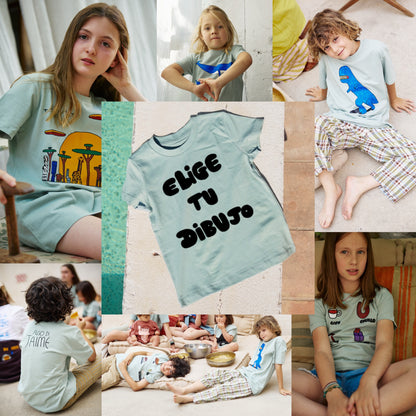 Camiseta Aloe Elige Tu Dibujo De Niño