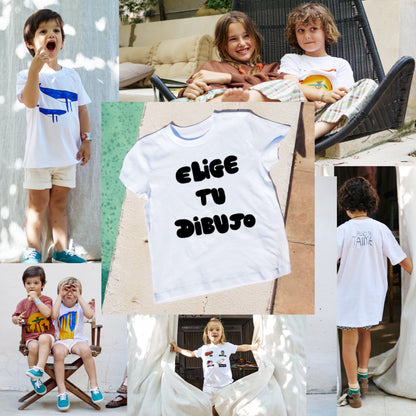 Camiseta Elige Tu Dibujo De Niño