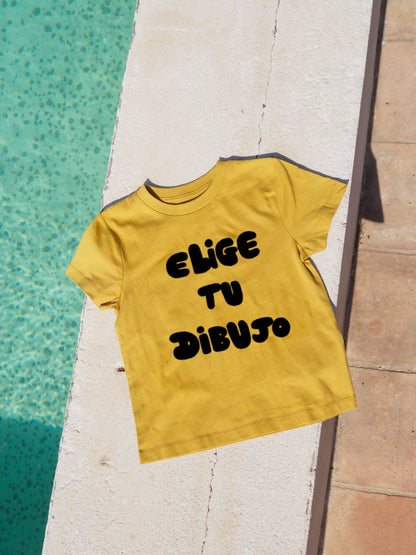Camiseta Cúrcuma Elige Tu Dibujo De Niño