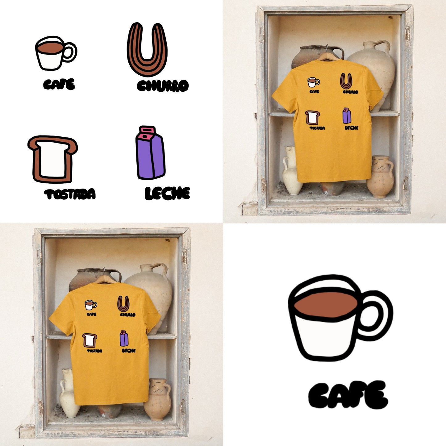 Camiseta Cúrcuma Elige Tu Dibujo