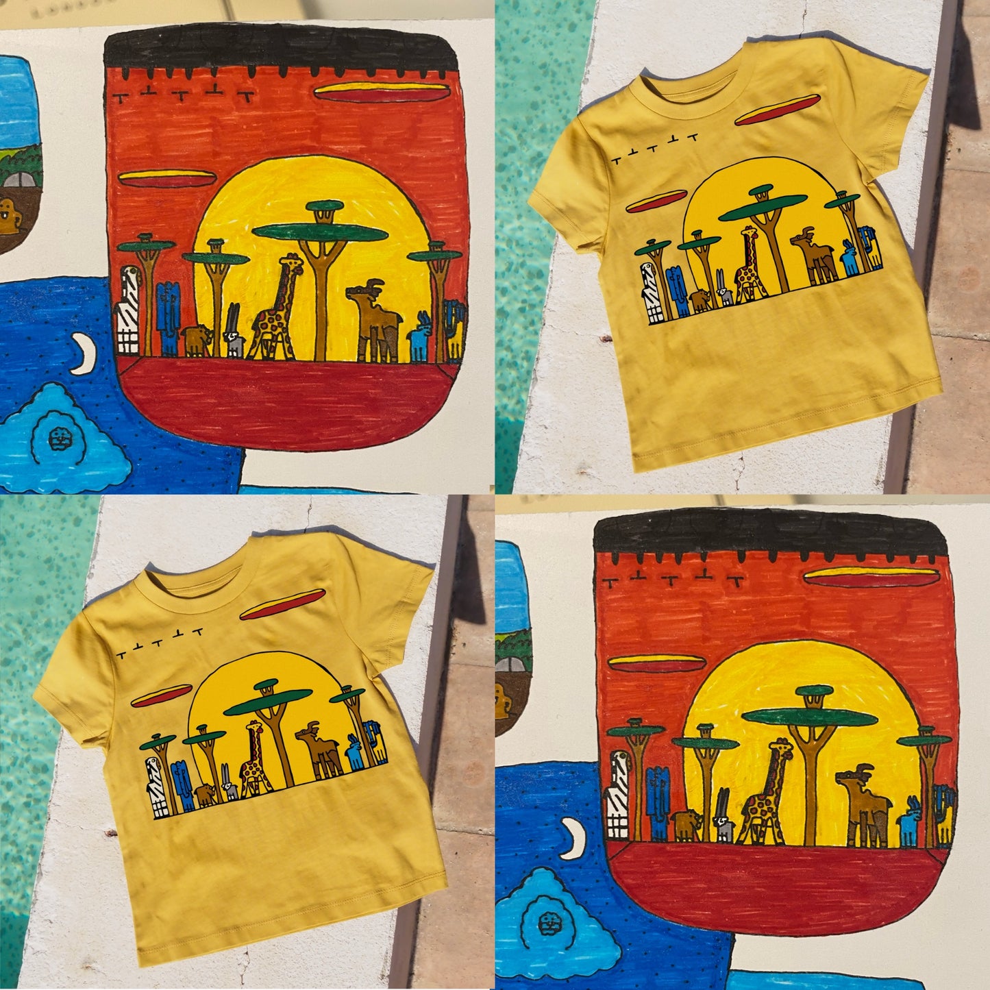 Camiseta Cúrcuma Elige Tu Dibujo De Niño