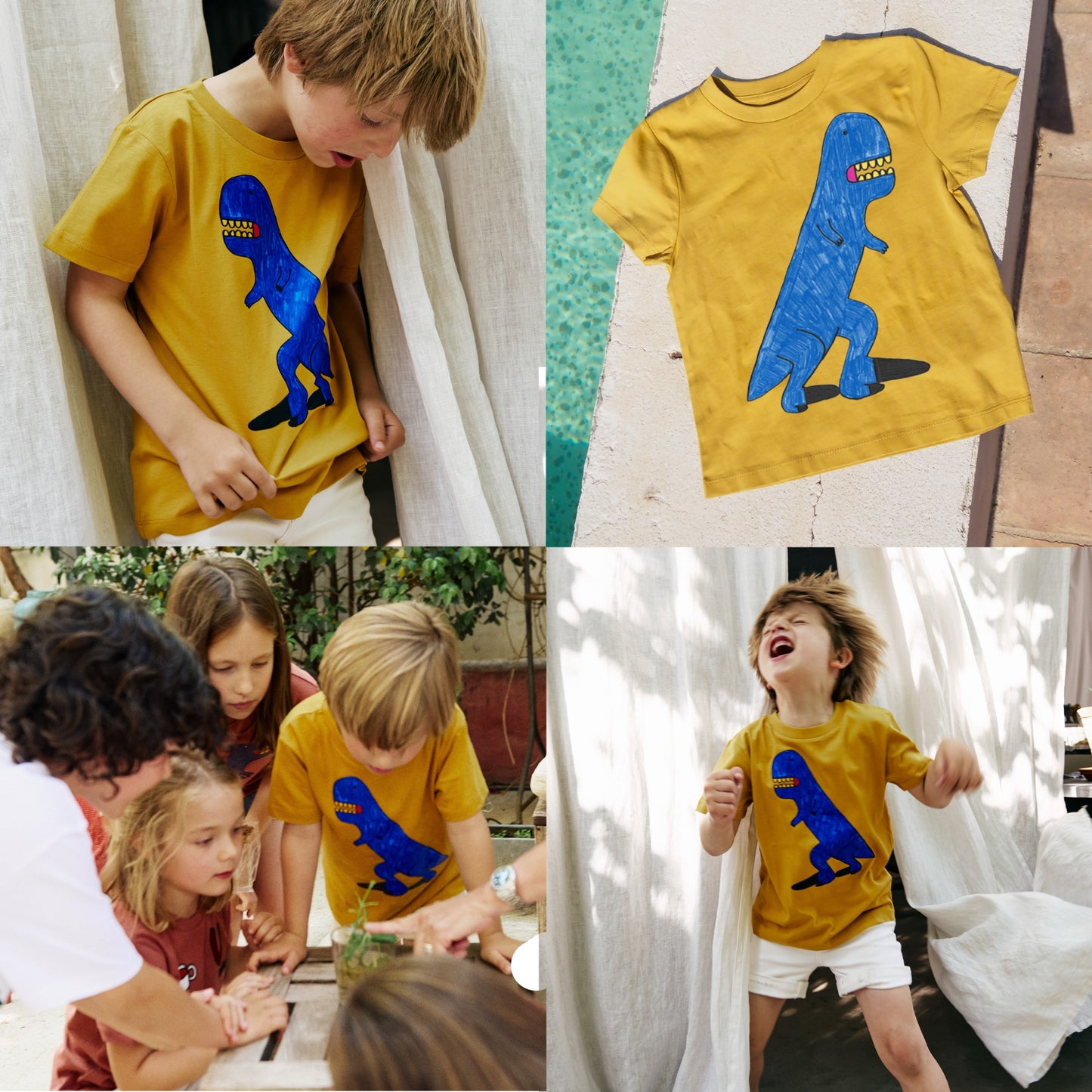 Camiseta Cúrcuma Elige Tu Dibujo De Niño
