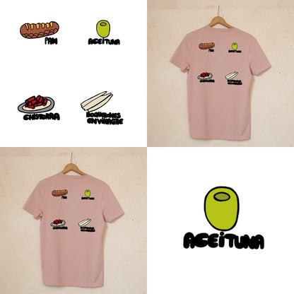 Camiseta Rosa Elige Tu Dibujo
