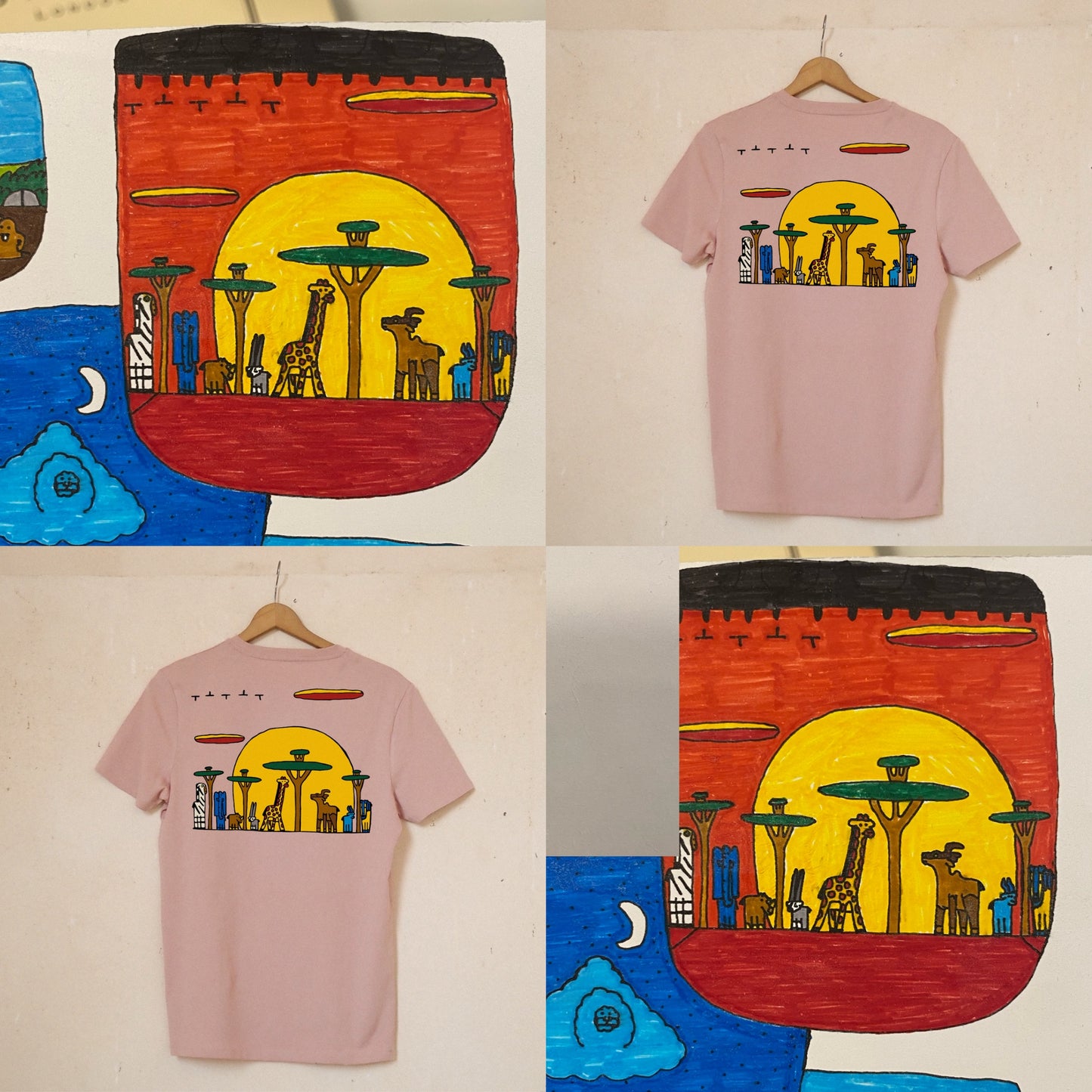 Camiseta Rosa Elige Tu Dibujo