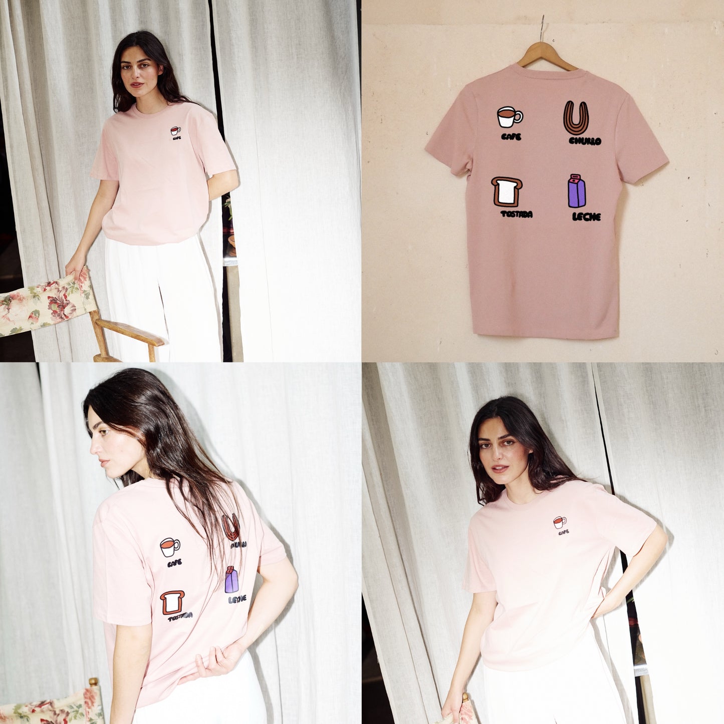 Camiseta Rosa Elige Tu Dibujo