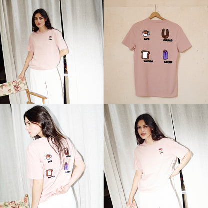 Camiseta Rosa Elige Tu Dibujo