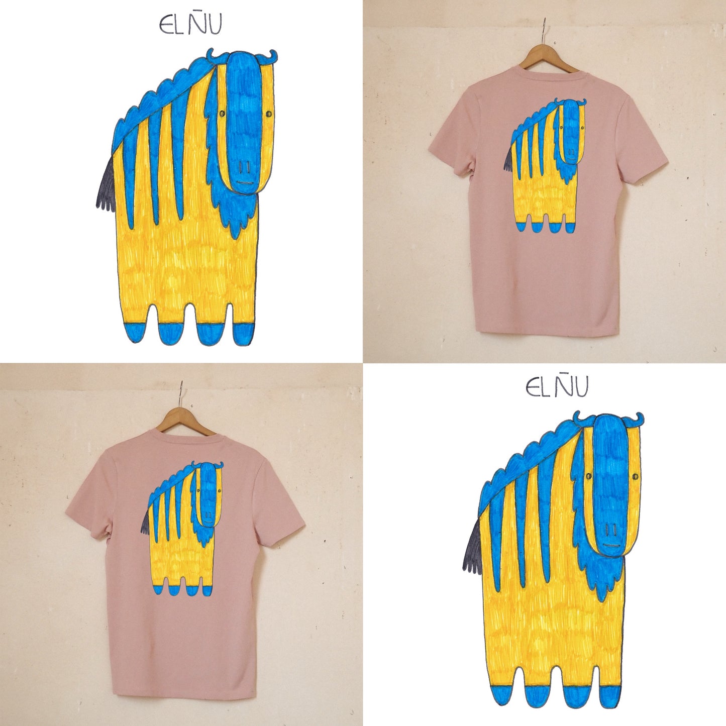 Camiseta Rosa Elige Tu Dibujo