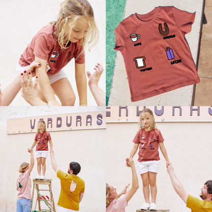 Camiseta Teja Elige Tu Dibujo De Niño