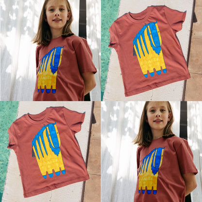 Camiseta Teja Elige Tu Dibujo De Niño