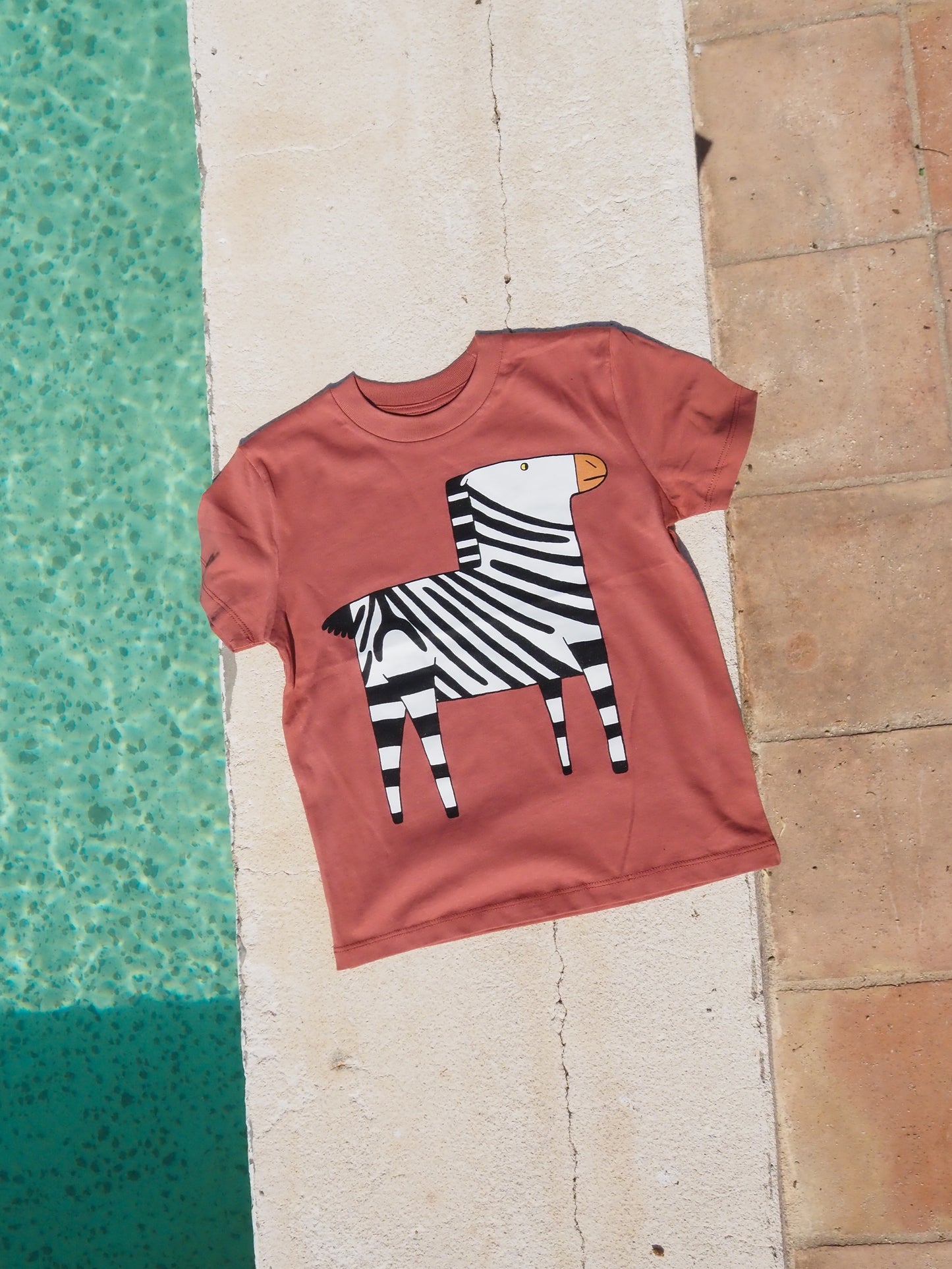 Camiseta de Cebra de niño Teja