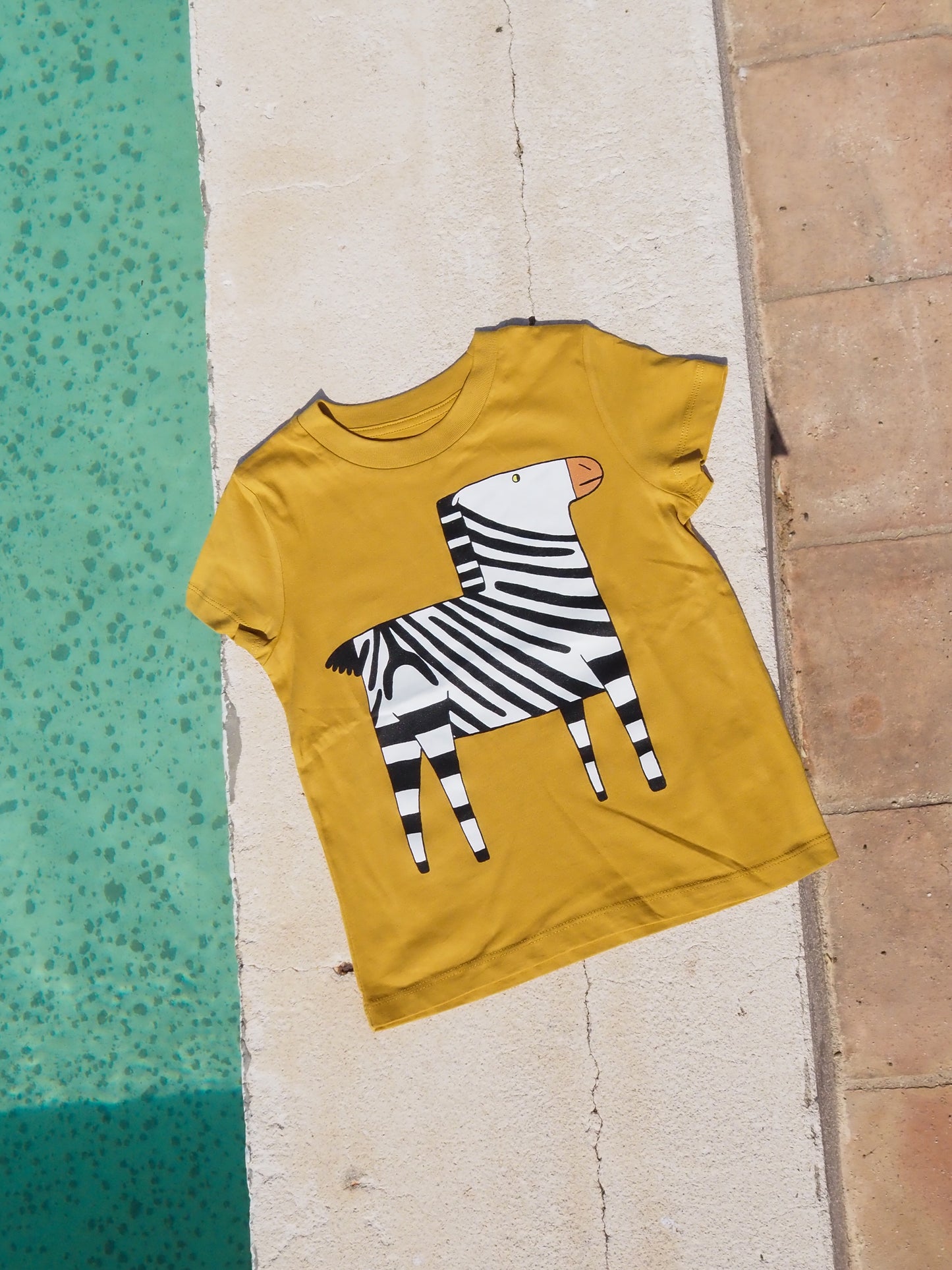 Camiseta de Cebra de niño Cúrcuma