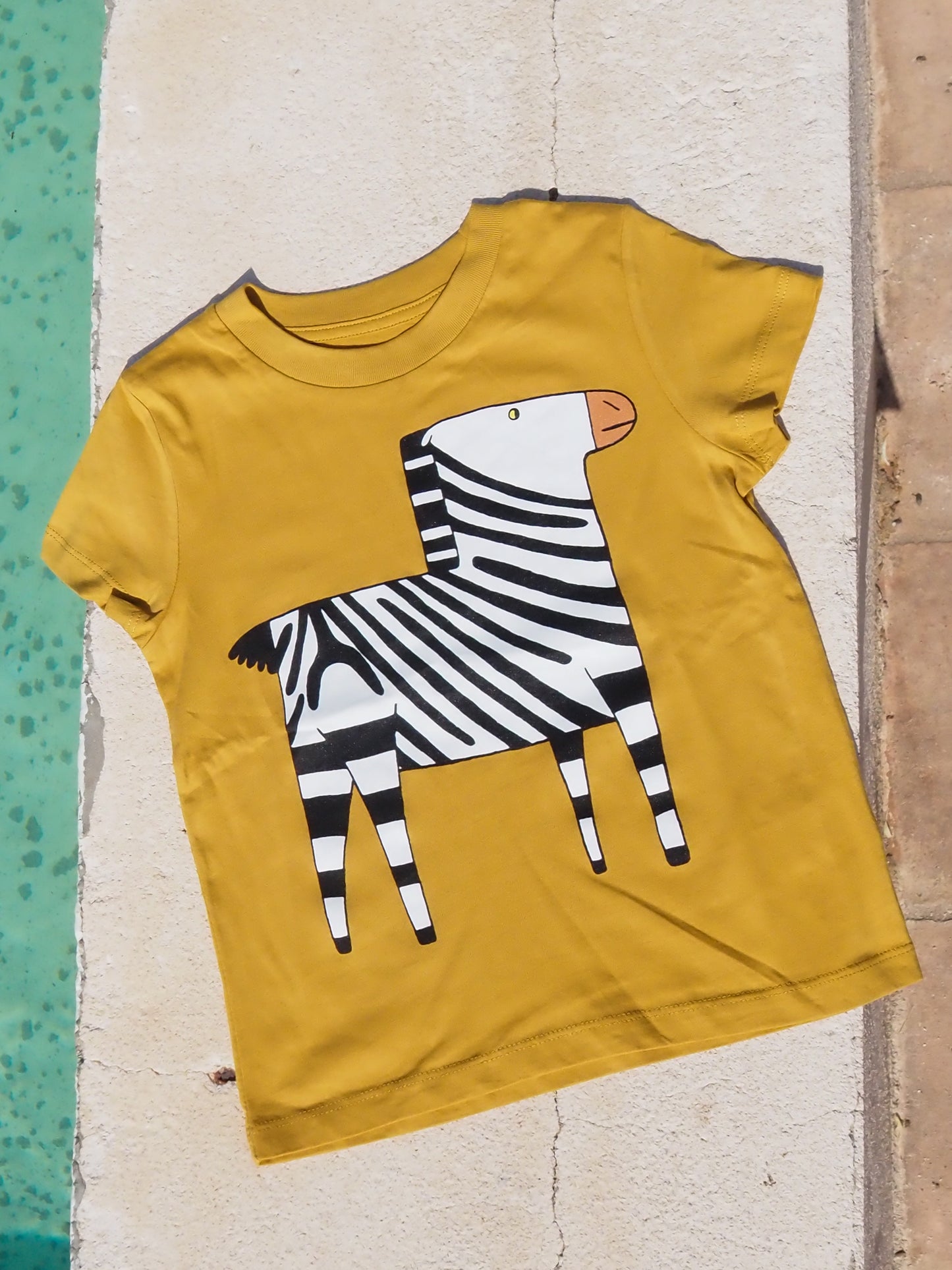 Camiseta de Cebra de niño Cúrcuma