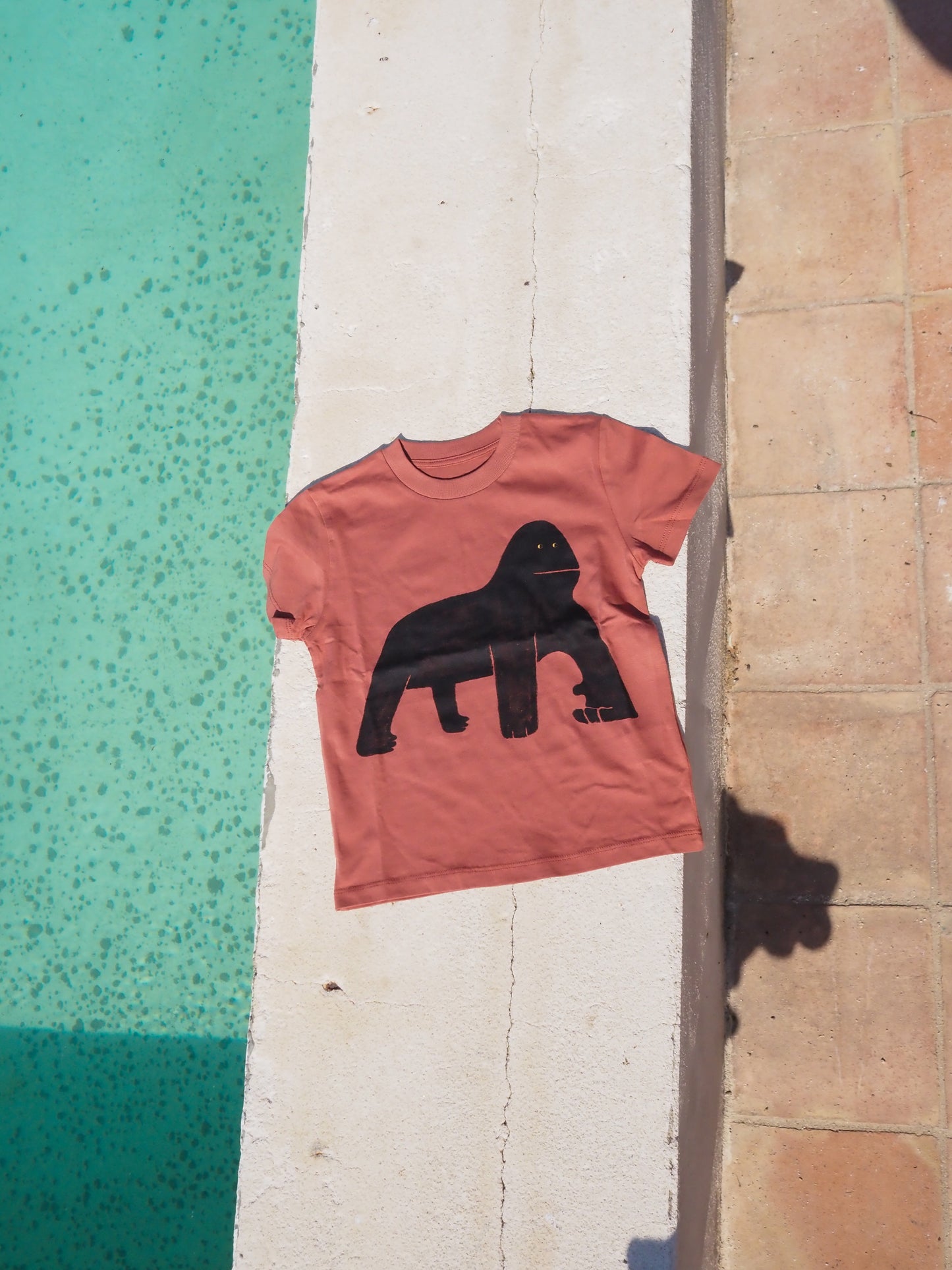 Camiseta de Gorila de niño Teja