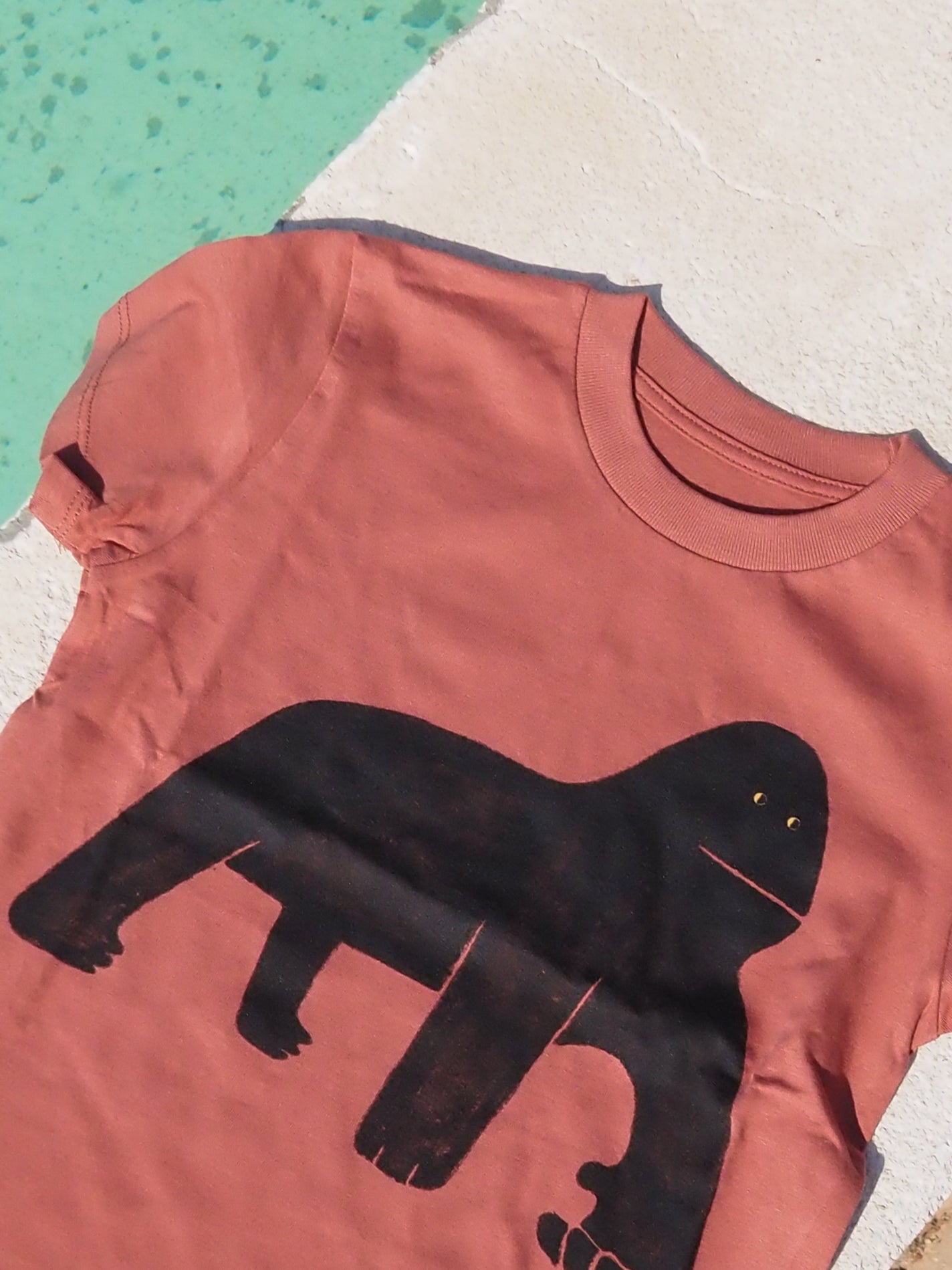 Camiseta de Gorila de niño Teja