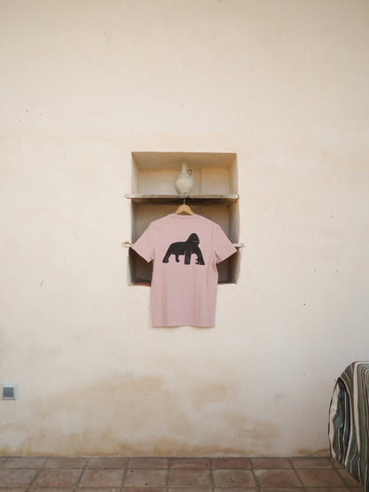 Camiseta Gorila Rosa