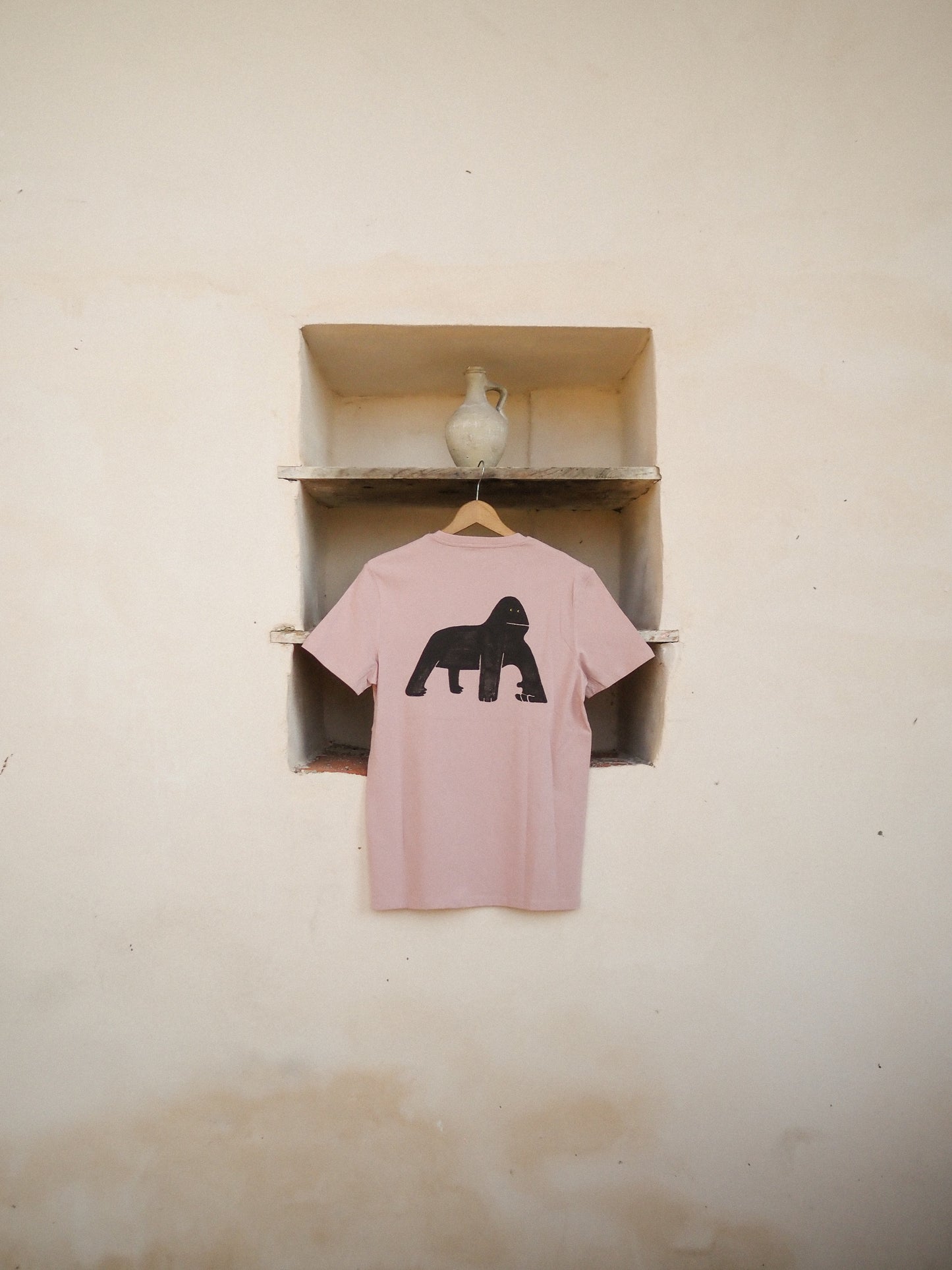 Camiseta Gorila Rosa