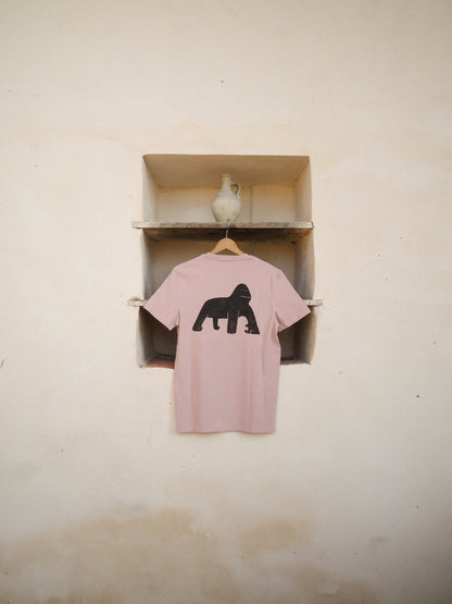 Camiseta Gorila Rosa