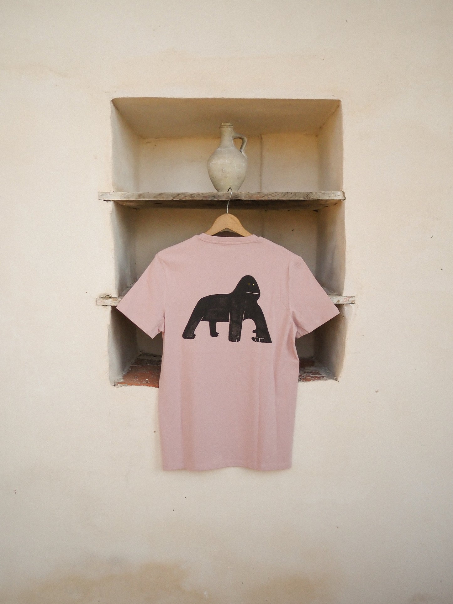 Camiseta Gorila Rosa