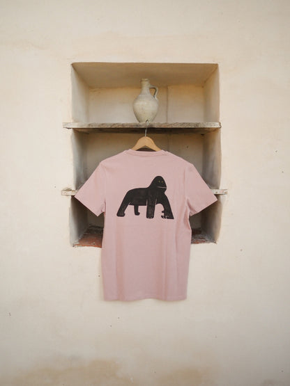 Camiseta Gorila Rosa