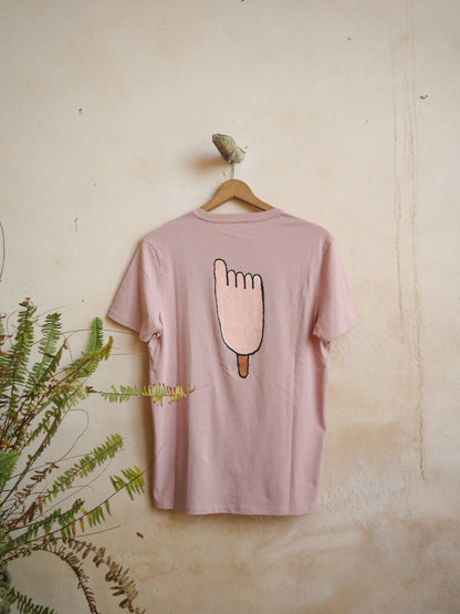 Camiseta Helado de Pie Rosa