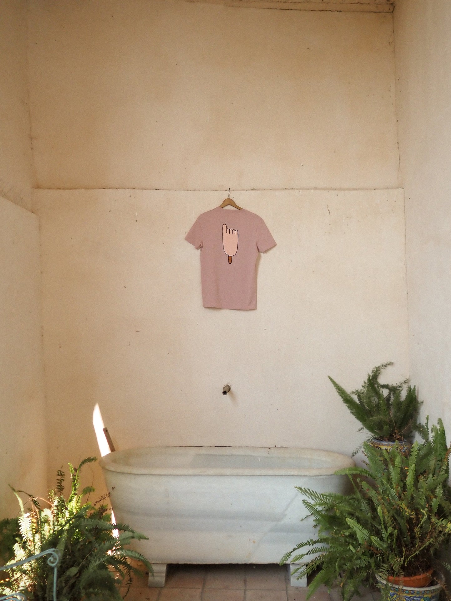 Camiseta Helado de Pie Rosa