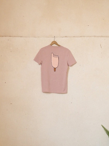 Camiseta Helado de Pie Rosa