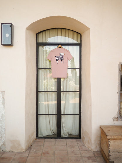 Camiseta de Cebra Rosa