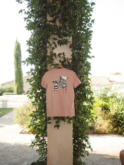 Camiseta de Cebra Rosa