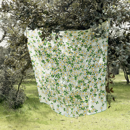 Green Daisy Scarf